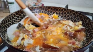 17-09-2025 яичница на деревенский завтрак, жизнь в деревне