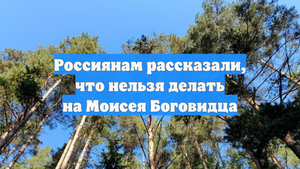 Россиянам рассказали, что нельзя делать на Моисея Боговидца