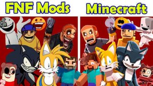 REMIX Version of Lyrics animated vs FNF Mods |FNF Lyrics Mashup
