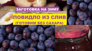 ПОВИДЛО ИЗ СЛИВ. Готовим без сахара. ЗАГОТОВКА НА ЗИМУ