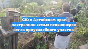 СК: в Алтайском крае застрелили семью пенсионеров из-за приусадебного участка