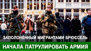 Заполонённый мигрантами Брюссель начала патрулировать армия