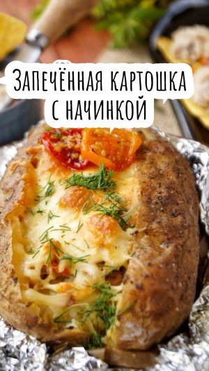 Запечённая картошка с начинкой