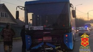 ДТП мотоциклиста и автобуса в Белово