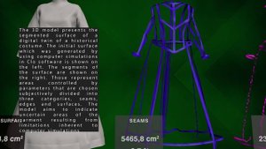 Digital twin of costume #12 – Segmented surface