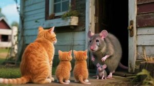 КОТЯТА ЖЁСТКО СПАСЛИ РАНЕНУЮ МЫШКУ 😺🐭 И ПОМОГЛИ ЕЙ ВЫЗДОРОВЕТЬ И ОТПРАВИЛИ ДОМОЙ КАКАЯ МИЛОТА