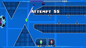 геометри дэш 1.прошол облегчённую версию космоса в практике