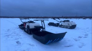 Мотобуксировщик толкач Snowdog wide z460r и Snowdog sport z460r  едем на зимнюю рыбалку