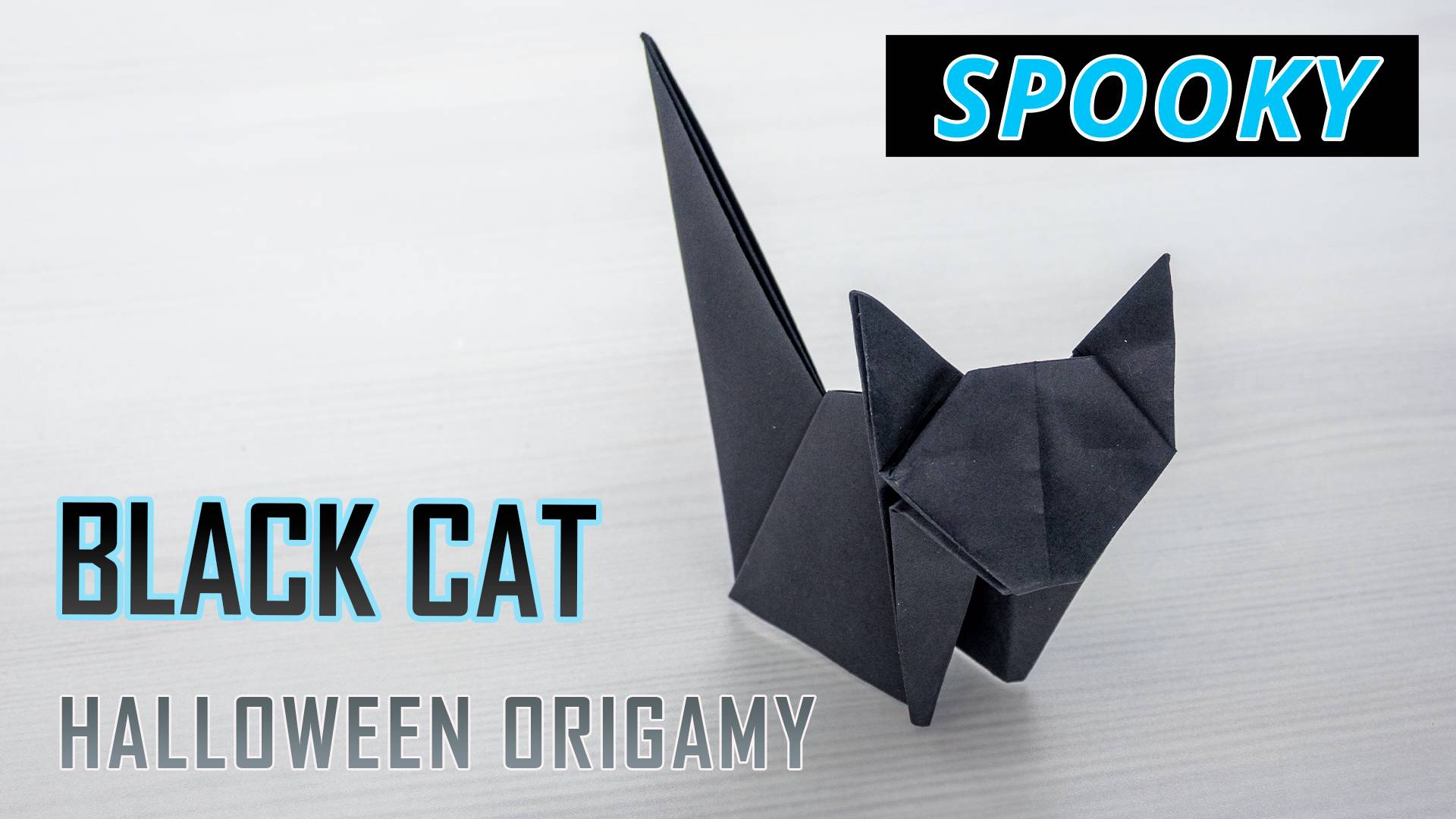 Как сделать черную кошку оригами на Хэллоуин смотреть онлайн