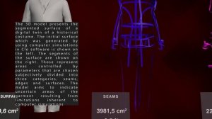 Digital twin of costume #7 – Segmented surface