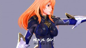 Blender - Моделирование ниндзя-девушки
