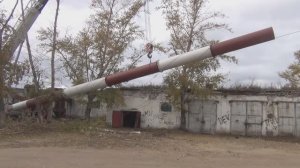 Установка дымовой трубы в пос. Тапхар, Бурятия