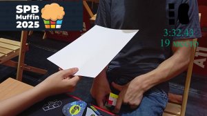 Лучшая попытка сборки 3х3 вслепую на SPB Muffin 2025. Я занял 19 место в первом раунде