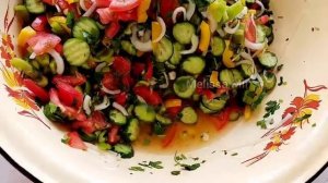 САЛАТ на зиму КАК СВЕЖИЙ. СЕКРЕТ хранения Открыли Банку и АХНУЛИ огуречный салат шакароб