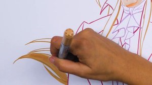 Раскрашиваем харизматичного Валтора цветными маркерами