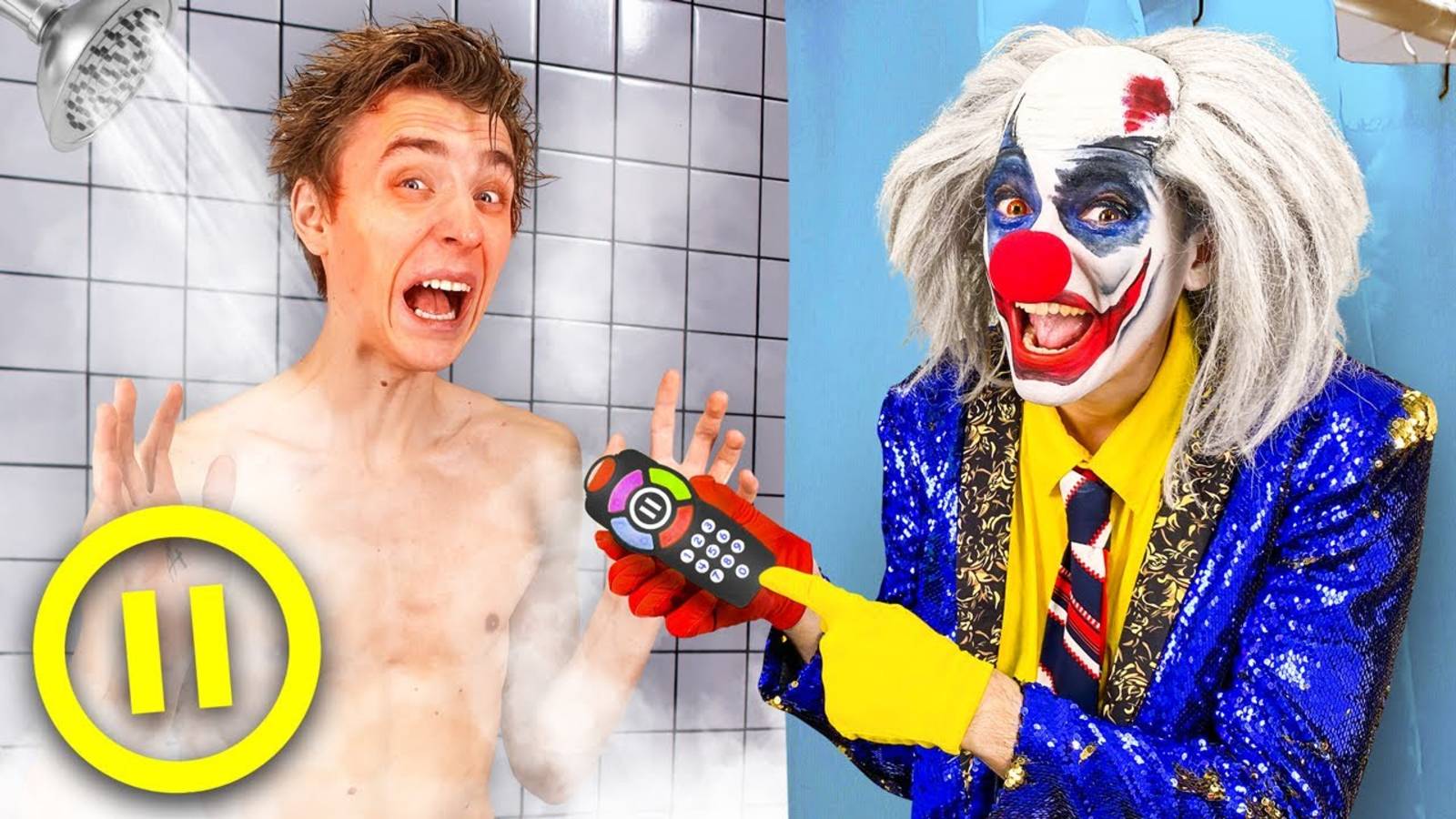 24 Часа ПАУЗА Челлендж С КЛОУНОМ А4 !