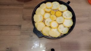 КАБАЧКОВАЯ ЗАПЕКАНКА С ФАРШЕМ И КАРТОФЕЛЕМ!