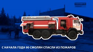 Вести-Смоленск - С начала года 90 смолян спасли из пожаров