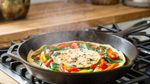 Омлет с овощами! Вкусный и полезный завтрак для всей семьи!