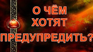 О ЧЕМ ХОТЯТ ПРЕДУПРЕДИТЬ? карты, расклад