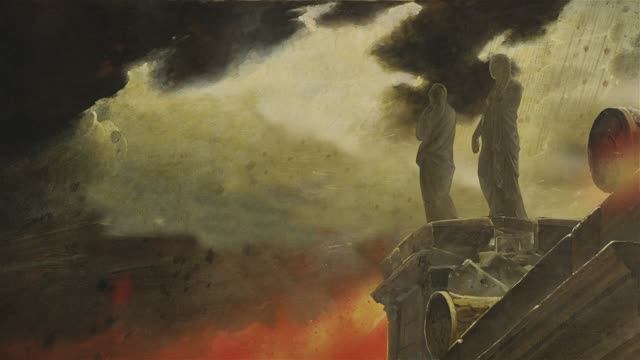 1080 Помпеи 2019. Анимация картины для конторы Мультоград