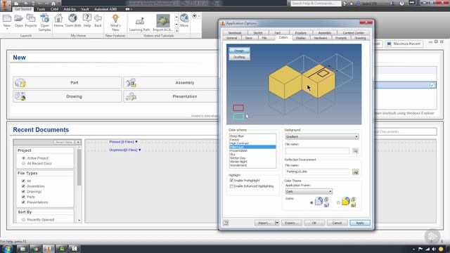 06 - Getting Inventor Set, Application, and GUI Settings to Help You Succeed - Setting up the UI Nav смотреть онлайн