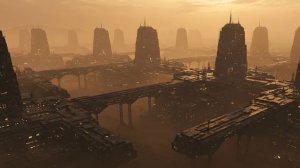 THALYRA CITY | Dark Dystopian Ambient | Alien World Soundscape | Dystopian Ambience, Background