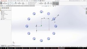 Solidworks Урок 2-3. Массивы. Зеркальное отражение. Смещение объектов.