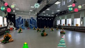 Новогоднее поздравление 1 средней группы. Цирковая студия "Юная плеяда".