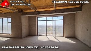 Урганч шахрида янги дом. 8 каватда 120м²  3 хонали квартира сотилади. Бахоси : квадрати 6 миллиондан