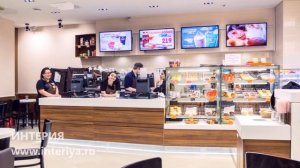 Производство Барных стоек для кафе Данкин Донатс ТЦ Охотный ряд