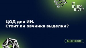 Дискуссия «ЦОД для ИИ. Стоит ли овчинка выделки»