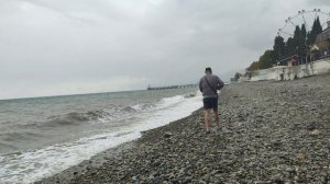 Лазаревское🔥 Что ТВОРИТСЯ РЕАЛЬНО прямо сейчас на море в Шторм 🆘 Что происходит в ураган 18.09.25