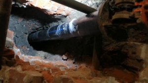 Затяжка трубы при замене трубопровода