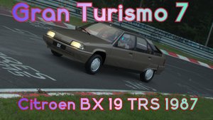 Citroen BX 19 TRS 1987 год. Игра Gran Turismo 7.
