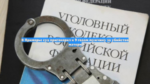 В Приморье суд приговорил к 9 годам мужчину за убийство матери
