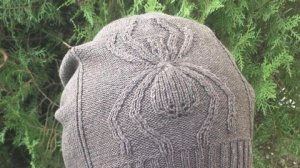 Шапка с пауком 🕷️на вязальной машине