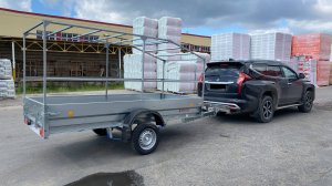 ОБЗОР на прицеп для снегохода, квадроцикла и стройматериалов 3,2 на 1,4 Трейлер-Чеб