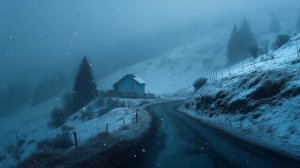 The whisper of snowflakes..