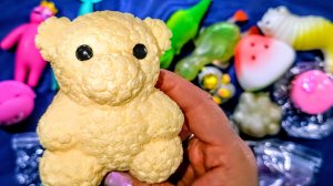 АСМР РАСПАКОВКА сквишей и антистрессы АСМР Таба лапки 🐾 приятные звуки АСМР 🥰