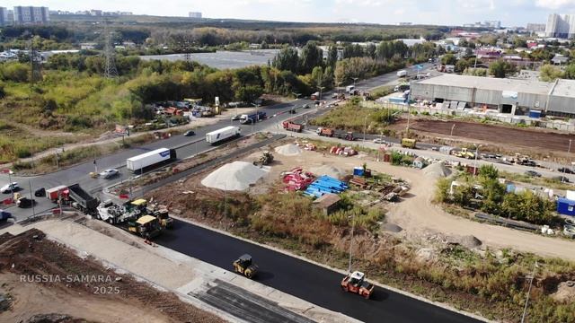 Строительство автомагистрали Центральная - пересечение с Ракитовским шоссе / город Самара / Russia