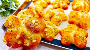 🔝Лучший рецепт домашней выпечки! Идеальные домашние булочки с орехами и маком!