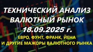 Технический анализ валютного рынка 18.09.2025 г.