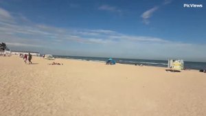 Голубицкая Азовское море Центральный пляж сегодня 18 сентября 2025. Погода в Голубицкой сейчас