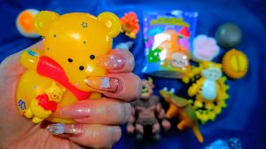 АСМР РАСПАКОВКА сквишей и антистрессы 🥰 ТАБА СКВИШИ лапки 🐾 режу СКВИШИ ✨