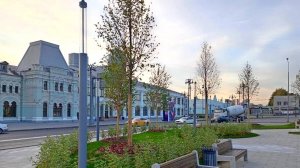 Завершение благоустройства сквера возле Рижского вокзала