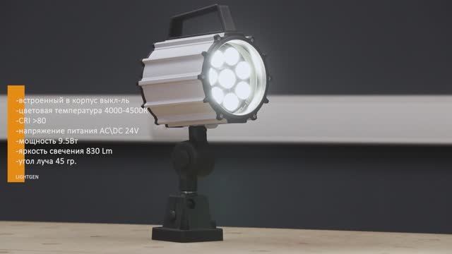 Светодиодный станочный светильник LED M1-24V,   M1-220V смотреть онлайн