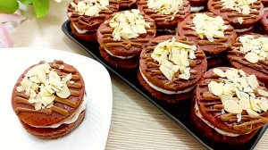 🔥Вкуснее не придумаешь! Невероятные шоколадные пирожные с начинкой для вашего десерта!