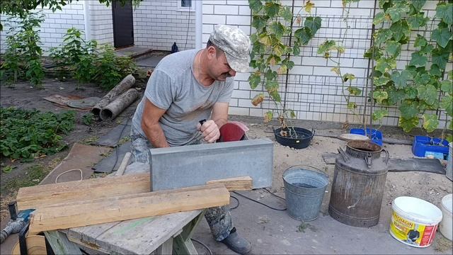 Как я делаю запил угла на бордюре.