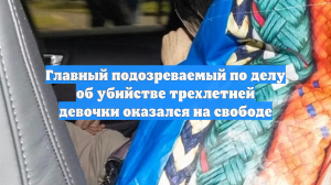 Главный подозреваемый по делу об убийстве трехлетней девочки оказался на свободе
